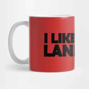 I like hard landings text design for pilots Mug